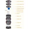 imageKingCamp Aluminum Camping Cookware Set Open Fire Cookware Backpacking Cooking Mess Kit Lightweight Camping Pans and Pots Kit Hiking Cooking Gear 15 PCS for 56 Person