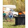 imageKingCamp Bamboo Camp Kitchen Station Folding Overland Camping Kitchen Table Hooks Portable Outdoor Cooking with Adjustable Lantern Pole ampamp Windshield Storage Organizer for Tailgating BBQ Picnic RVLblack