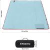 imageKingCamp Camping Blanket Waterproof Sandproof Portable Lightweight Packable Windproof TravelFriendly for Park Beach Stadium Concert OutdoorBlue