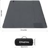 imageKingCamp Camping Blanket Waterproof Sandproof Portable Lightweight Packable Windproof TravelFriendly for Park Beach Stadium Concert OutdoorDarkgrey