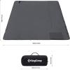 imageKingCamp Camping Blanket Waterproof Sandproof Portable Lightweight Packable Windproof TravelFriendly for Park Beach Stadium Concert OutdoorGrey
