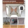 imageKingCamp Camping Shower Tent Portable Outdoor Privacy Toilet ampamp Changing Tent Windproof ampamp Waterproof Easy Setup 1 or 2 Room Shelter with Shower Bag for Camping Hiking Beach1 ROOMCOFFEE