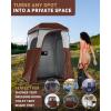 imageKingCamp Camping Shower Tent Portable Outdoor Privacy Toilet ampamp Changing Tent Windproof ampamp Waterproof Easy Setup 1 or 2 Room Shelter with Shower Bag for Camping Hiking Beach1 ROOMCOFFEE