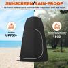 imageKingCamp Camping Shower Tent Portable Outdoor Privacy Toilet ampamp Changing Tent Windproof ampamp Waterproof Easy Setup 1 or 2 Room Shelter with Shower Bag for Camping Hiking BeachPOP UPBLACK