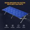 imageKingCamp Camping Sleeping Pad Comfortable Lightweight Cot Mat Thicker Soft Warm NonSlip Cot Mattress Topper for Camping Hiking 75quotx25quot Navy