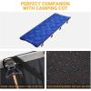 imageKingCamp Camping Sleeping Pad Comfortable Lightweight Cot Mat Thicker Soft Warm NonSlip Cot Mattress Topper for Camping Hiking 75quotx25quot Navy