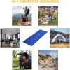 imageKingCamp Camping Sleeping Pad Comfortable Lightweight Cot Mat Thicker Soft Warm NonSlip Cot Mattress Topper for Camping Hiking 75quotx25quot Navy