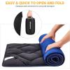 imageKingCamp Camping Sleeping Pad Comfortable Lightweight Cot Mat Thicker Soft Warm NonSlip Cot Mattress Topper for Camping Hiking 75quotx25quot Navy