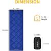 imageKingCamp Camping Sleeping Pad Comfortable Lightweight Cot Mat Thicker Soft Warm NonSlip Cot Mattress Topper for Camping Hiking 75quotx25quot Navy