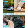 imageKingCamp Cot Mattress Portable Lightweight Camping Sleeping Mat Soft Comfortable NonSlip Cot Pad for Camp Cot RV Bunk ampamp Twin BedsDelta Khaki L 16 lb