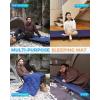 imageKingCamp Cot Mattress Portable Lightweight Camping Sleeping Mat Soft Comfortable NonSlip Cot Pad for Camp Cot RV Bunk ampamp Twin BedsDiamond Navy L 16 lb