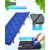 imageKingCamp Cot Mattress Portable Lightweight Camping Sleeping Mat Soft Comfortable NonSlip Cot Pad for Camp Cot RV Bunk ampamp Twin BedsDiamond Navy L 16 lb