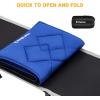 imageKingCamp Cot Mattress Portable Lightweight Camping Sleeping Mat Soft Comfortable NonSlip Cot Pad for Camp Cot RV Bunk ampamp Twin BedsDiamond Navy XL 16 lb