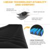 imageKingCamp Deluxe Inflatable Sleeping Pad for Camping Luxury UltraComfortable Air Mattress Lightweight Mat for Backpacking Car Camping Hiking Tent Cot and Travel Single and Double 2 SizeBlack