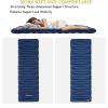 imageKingCamp Deluxe Inflatable Sleeping Pad for Camping Luxury UltraComfortable Air Mattress Lightweight Mat for Backpacking Car Camping Hiking Tent Cot and Travel Single and Double 2 SizeBluesingle