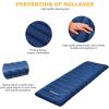 imageKingCamp Deluxe Inflatable Sleeping Pad for Camping Luxury UltraComfortable Air Mattress Lightweight Mat for Backpacking Car Camping Hiking Tent Cot and Travel Single and Double 2 SizeBluesingle