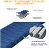 imageKingCamp Deluxe Inflatable Sleeping Pad for Camping Luxury UltraComfortable Air Mattress Lightweight Mat for Backpacking Car Camping Hiking Tent Cot and Travel Single and Double 2 SizeBluesingle