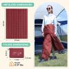 imageKingCamp Down Camping Blanket  Packable Lightweight Travel Blanket for Stadium Camping Backpacking Compact ampamp Water Resistant ampamp Warm Airplane QuiltRed