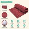 imageKingCamp Down Camping Blanket  Packable Lightweight Travel Blanket for Stadium Camping Backpacking Compact ampamp Water Resistant ampamp Warm Airplane QuiltRed