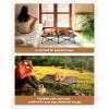 imageKingCamp Elevated Dog Bed for Medium Dogs Raised Outdoor Indoor Portable Cooling Cot Lifted Pet Hammock off Ground with Washable Breathable Mesh ampamp Frame with Non Slip Foot for Camping Backyard BlackXLarge