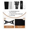 imageKingCamp Elevated Dog Bed for Medium Dogs Raised Outdoor Indoor Portable Cooling Cot Lifted Pet Hammock off Ground with Washable Breathable Mesh ampamp Frame with Non Slip Foot for Camping Backyard BlackLarge