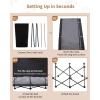 imageKingCamp Elevated Dog Bed for Medium Dogs Raised Outdoor Indoor Portable Cooling Cot Lifted Pet Hammock off Ground with Washable Breathable Mesh ampamp Frame with Non Slip Foot for Camping Backyard BlackLarge