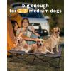 imageKingCamp Elevated Dog Bed for Small Dogs Outdoor Raised Cooling Pet Cot Bed with Washable Breathable Mesh ampamp NoSlip Feet Perfect for Camping Backyard Indoor Use S Black519L x 267W x 114Th