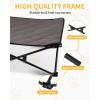 imageKingCamp Elevated Dog Bed for Small Dogs Outdoor Raised Cooling Pet Cot Bed with Washable Breathable Mesh ampamp NoSlip Feet Perfect for Camping Backyard Indoor Use S Black519L x 267W x 114Th