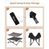imageKingCamp Elevated Dog Bed for Small Dogs Outdoor Raised Cooling Pet Cot Bed with Washable Breathable Mesh ampamp NoSlip Feet Perfect for Camping Backyard Indoor Use S Black224L x 224W x 9Th