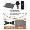 imageKingCamp Elevated Dog Bed for Small Dogs Outdoor Raised Cooling Pet Cot Bed with Washable Breathable Mesh ampamp NoSlip Feet Perfect for Camping Backyard Indoor Use S Black303L x 303W x 118Th
