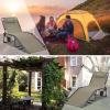 imageKingCamp Folding Outdoor Chaise LoungeBeige