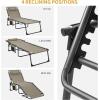 imageKingCamp Folding Outdoor Chaise LoungeBeige