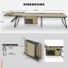 imageKingCamp Folding Outdoor Chaise LoungeBeige2