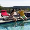 imageKingCamp Folding Outdoor Chaise LoungeBeige2