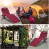 imageKingCamp Folding Outdoor Chaise LoungeWine