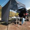imageKingCamp SUV Tent Versatility Waterproof Car Awning Sun Shelter Portable Auto Canopy Camper Trailer Sun Shade for Camping OutdoorGrey  Additional Side Curtain