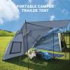imageKingCamp SUV Tent Versatility Waterproof Car Awning Sun Shelter Portable Auto Canopy Camper Trailer Sun Shade for Camping OutdoorGrey  Additional Side Curtain