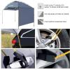 imageKingCamp SUV Tent Versatility Waterproof Car Awning Sun Shelter Portable Auto Canopy Camper Trailer Sun Shade for Camping OutdoorGrey  Additional Side Curtain