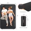 imageKingCamp Self Inflating Camping Mat Double Sleeping Pad for 2 Person Waterproof and 3D Warm Portable Large Thick Self Inflatable Foam Air Mattress Outdoor Camping Travel 79x 50x 3 R Value 95 Black