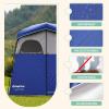 imageKingCamp Shower Tent Large Portable 12 Room Dressing Toilet and Changing Tents with Shower Bag ampamp Floor for Camping ampamp TravelBLUEGREY