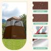 imageKingCamp Shower Tent Large Portable 12 Room Dressing Toilet and Changing Tents with Shower Bag ampamp Floor for Camping ampamp TravelCOFFEE
