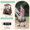 imageKingCamp Shower Tent Large Portable 12 Room Dressing Toilet and Changing Tents with Shower Bag ampamp Floor for Camping ampamp TravelCOFFEE