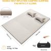 imageKingCamp Sleeping Pad DoubleSingle Self Inflating Mat Air Mattress for Camping Lightweight Compact Foam Pads for Outdoor Backpacking Tent Traveling Hiking BuiltinDetached Pillows ampamp Storage Bag