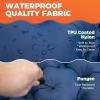 imageKingCamp Sleeping Pad for Camping Ultralight Connectable Inflatable Sleeping Pad Camping Mattress with 63quot Builtin Pillow ampamp Foot Pump for Backpacking Hiking Tent CotDouble Blue