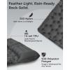 imageKingCamp Sleeping Pad for Camping Ultralight Connectable Inflatable Sleeping Pad Camping Mattress with 63quot Builtin Pillow ampamp Foot Pump for Backpacking Hiking Tent CotDouble Grey