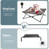 imageKingsCamp Elevated Dog Bed Portable Raised Beds Stable Folding Dog Cot Dog Camping Bed for Outdoor Travel with Washable MeshMedium