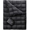 imageKingCamp Down Camping Blanket  Packable Lightweight Travel Blanket for Stadium Camping Backpacking Compact ampamp Water Resistant ampamp Warm Airplane QuiltLargeblack