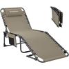 imageKingCamp Folding Outdoor Chaise LoungeBeige