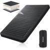 imageKingCamp Self Inflating Camping Mat Double Sleeping Pad for 2 Person Waterproof and 3D Warm Portable Large Thick Self Inflatable Foam Air Mattress Outdoor Camping Travel 79x 50x 3 R Value 95 Black