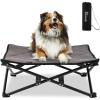 imageKingsCamp Elevated Dog Bed Portable Raised Beds Stable Folding Dog Cot Dog Camping Bed for Outdoor Travel with Washable MeshMedium